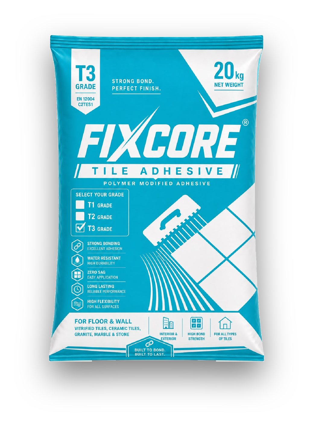 Fixcore T3 elite tile adhesive bag